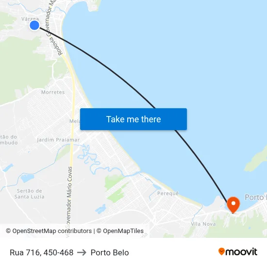 Rua 716, 450-468 to Porto Belo map