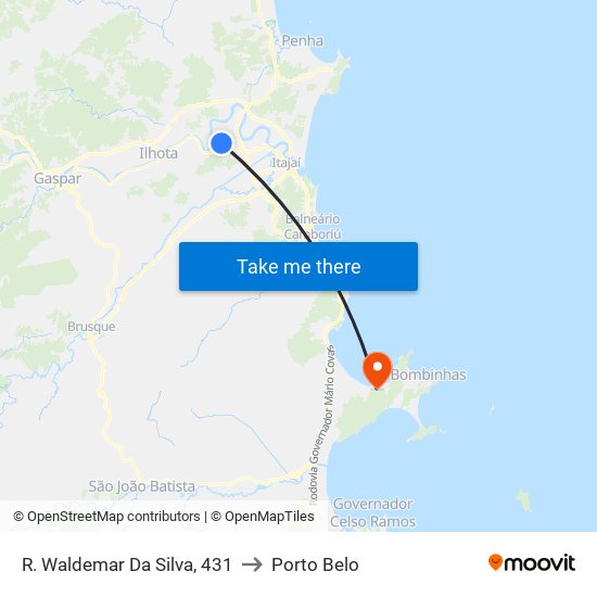 R. Waldemar Da Silva, 431 to Porto Belo map