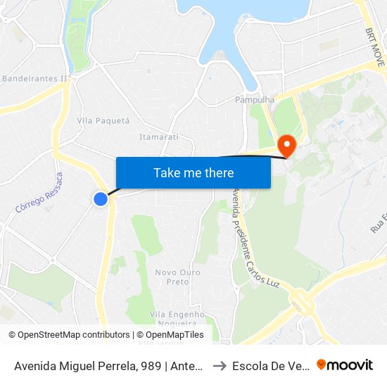 Avenida Miguel Perrela, 989 | Antes Do Mac Donald's to Escola De Veterinária map