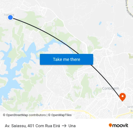 Av. Saiassu, 401 Com Rua Eirá to Una map