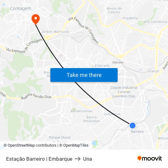 Estação Barreiro | Embarque to Una map