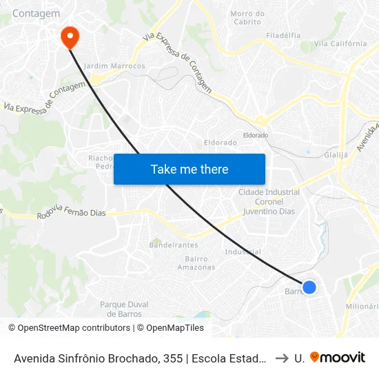 Avenida Sinfrônio Brochado, 355 | Escola Estadual Rodrigues Campos E Oposto A Papelaria Milcopy to Una map