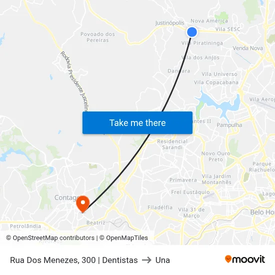 Rua Dos Menezes, 300 | Dentistas to Una map