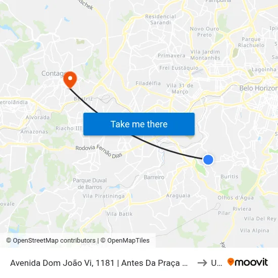 Avenida Dom João Vi, 1181 | Antes Da Praça Do Palmeiras to Una map