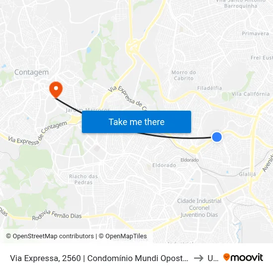 Via Expressa, 2560 | Condomínio Mundi Oposto A Arena Mrv to Una map