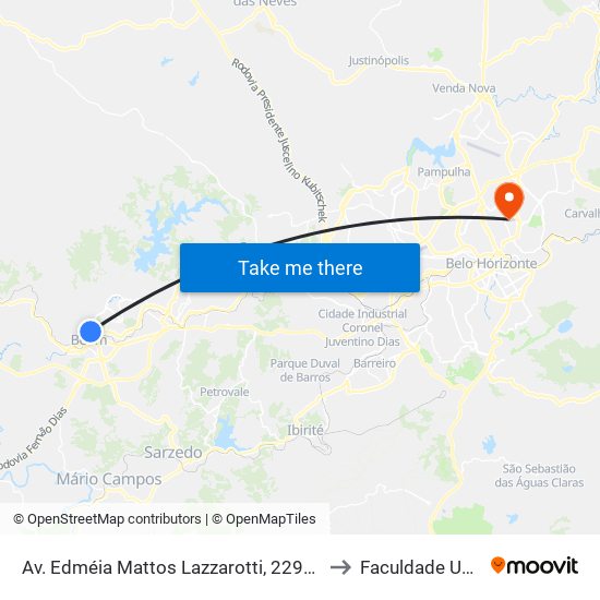 Av. Edméia Mattos Lazzarotti, 2298 | Droga Raia to Faculdade Universo map