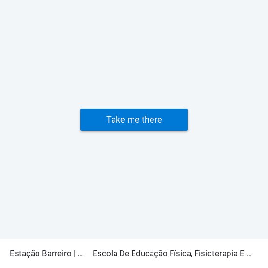 Estação Barreiro | Embarque to Escola De Educação Física, Fisioterapia E Terapia Ocupacional map