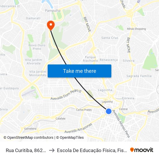 Rua Curitiba, 862 | Edifício Itacolomi to Escola De Educação Física, Fisioterapia E Terapia Ocupacional map