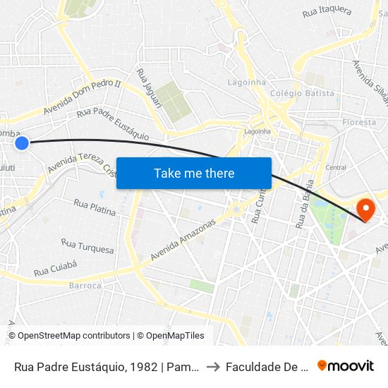 Rua Padre Eustáquio, 1982 | Pam Padre Eustáquio to Faculdade De Medicina map