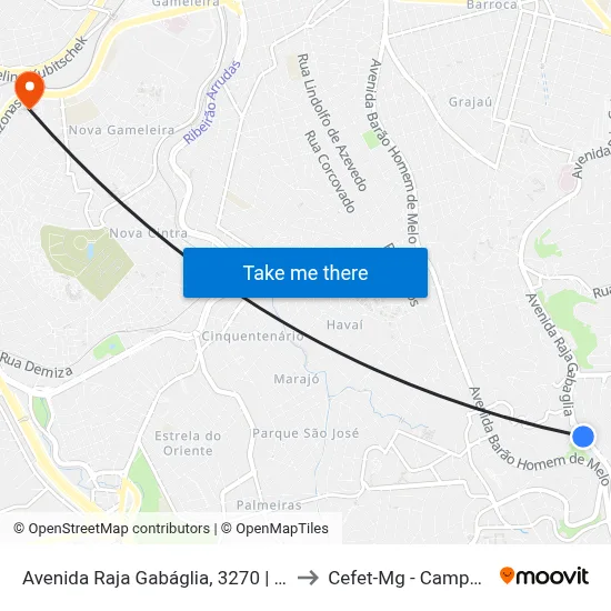 Avenida Raja Gabáglia, 3270 | Petz to Cefet-Mg - Campus II map
