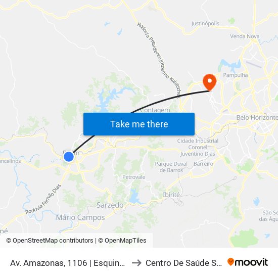 Av. Amazonas, 1106 | Esquina Com Jk to Centro De Saúde Serrano map