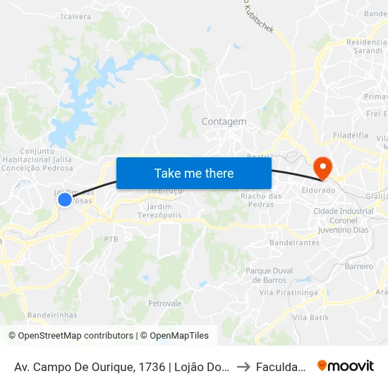 Av. Campo De Ourique, 1736 | Lojão Do Real Antes Da Linha Férrea to Faculdade Senac map
