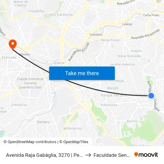 Avenida Raja Gabáglia, 3270 | Petz to Faculdade Senac map