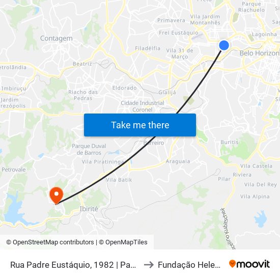 Rua Padre Eustáquio, 1982 | Pam Padre Eustáquio to Fundação Helena Antipoff map