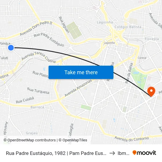 Rua Padre Eustáquio, 1982 | Pam Padre Eustáquio to Ibmec map