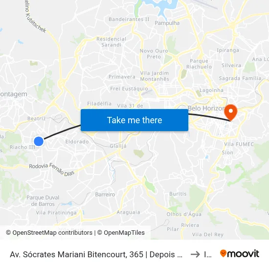 Av. Sócrates Mariani Bitencourt, 365 | Depois Do Senai E Sesi Alvimar Carneiro De Rezende to Ibmec map