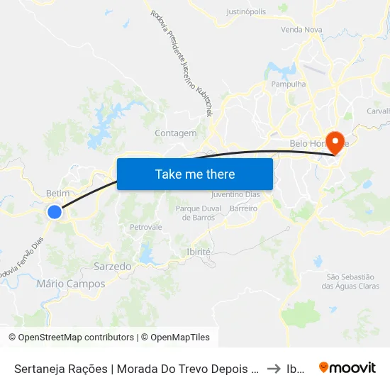 Sertaneja Rações | Morada Do Trevo Depois Do Atacadão to Ibmec map