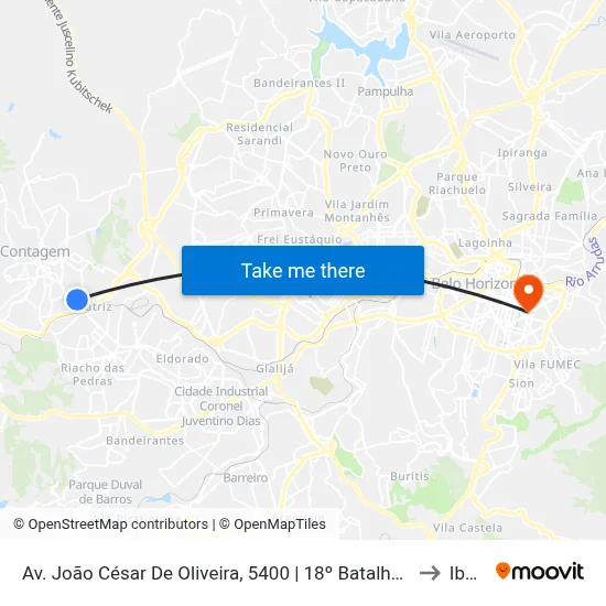 Av. João César De Oliveira, 5400 | 18º Batalhão De Polícia Militar to Ibmec map