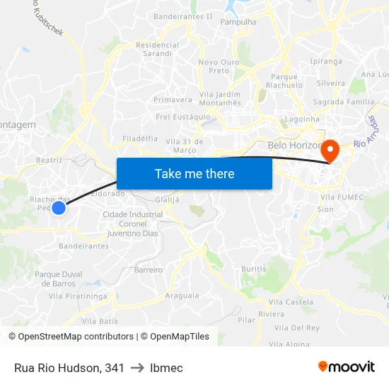 Rua Rio Hudson, 341 to Ibmec map