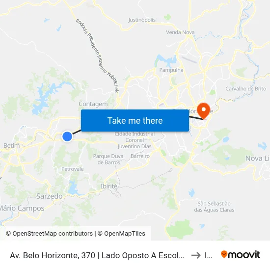 Av. Belo Horizonte, 370 | Lado Oposto A Escola E. Professora Lourdes Bernadete Da Silva to Ibmec map
