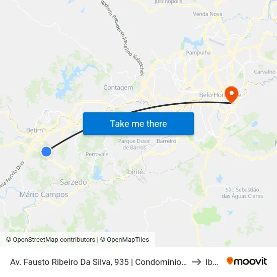 Av. Fausto Ribeiro Da Silva, 935 | Condomínio de Galpões Viganó to Ibmec map