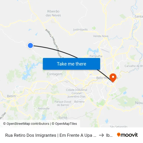 Rua Retiro Dos Imigrantes | Em Frente A Upa Vargem Das Flores to Ibmec map