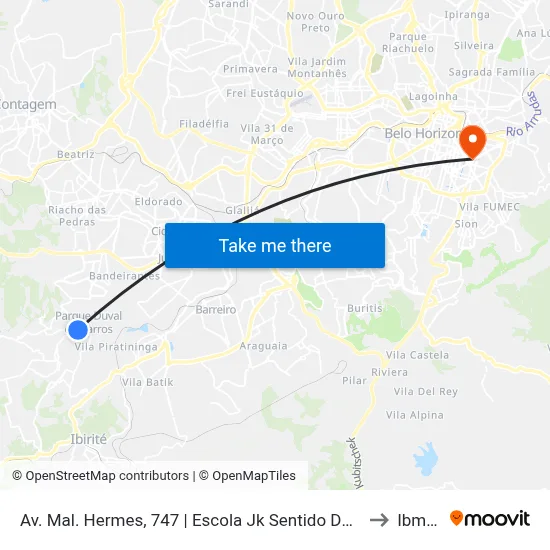 Av. Mal. Hermes, 747 | Escola Jk Sentido Durval to Ibmec map