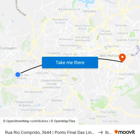 Rua Rio Comprido, 3644 | Ponto Final Das Linhas 7900 E 7905 No Santa Cruz to Ibmec map