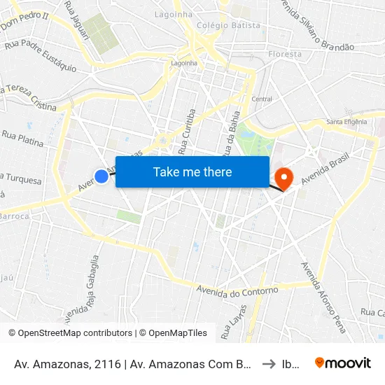 Av. Amazonas, 2116 | Av. Amazonas Com Barbacena 4 to Ibmec map