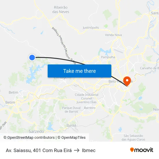 Av. Saiassu, 401 Com Rua Eirá to Ibmec map
