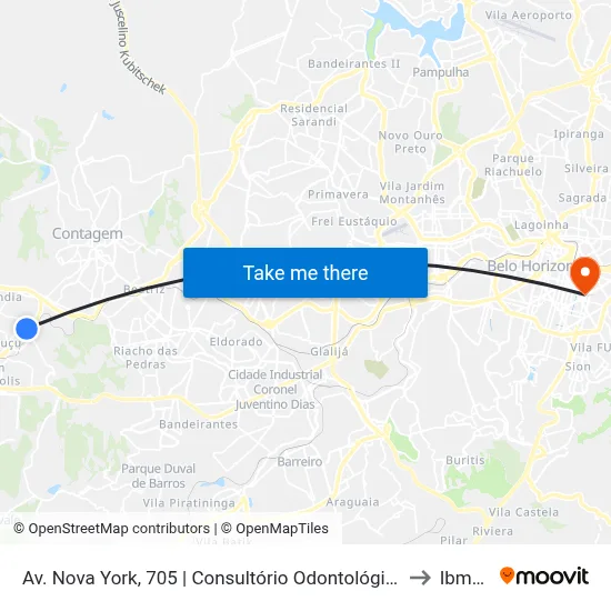 Av. Nova York, 705 | Consultório Odontológico to Ibmec map