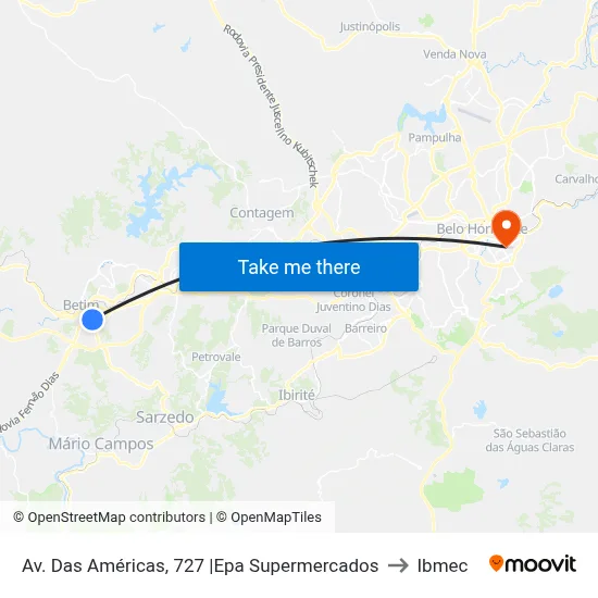 Av. Das Américas, 727 |Epa Supermercados to Ibmec map