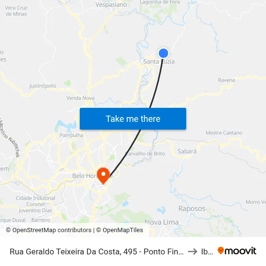 Rua Geraldo Teixeira Da Costa, 495 - Ponto Final Das Linhas 4100 E 4450 No Kennedy to Ibmec map