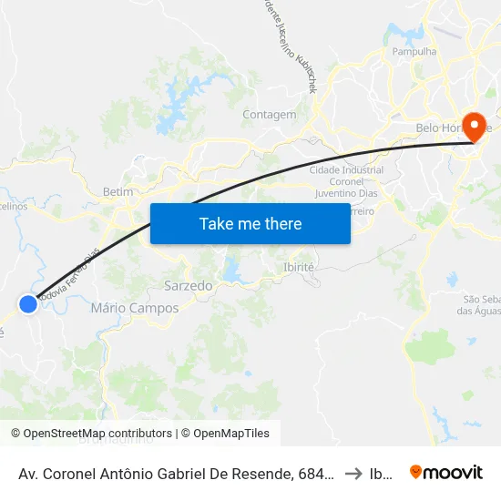 Av. Coronel Antônio Gabriel De Resende, 684 | Ponto De Taxi to Ibmec map