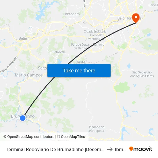Terminal Rodoviário De Brumadinho |Desembarque to Ibmec map