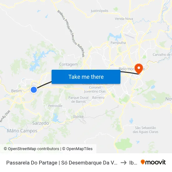 Passarela Do Partage | Só Desembarque Da Van 34 E 70 (Encerrando Viagem) to Ibmec map