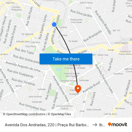 Avenida Dos Andradas, 220 | Praça Rui Barbosa Oposto A Praça Da Estação to Ibmec map