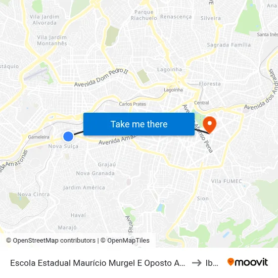 Escola Estadual Maurício Murgel E Oposto Ao Cefet Campus I to Ibmec map