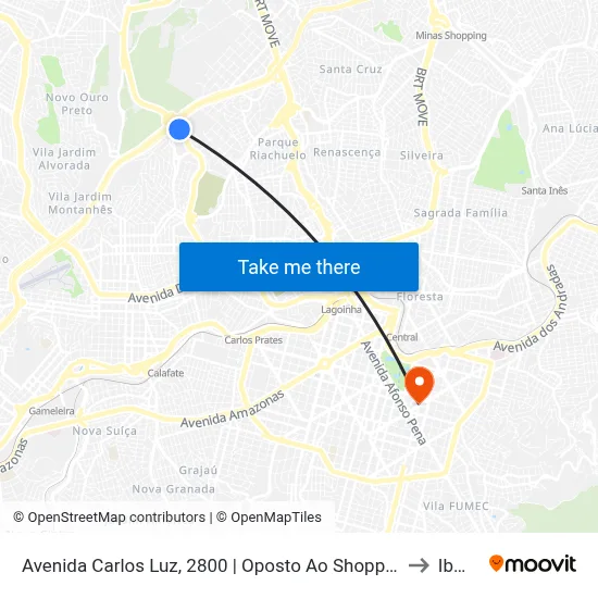 Avenida Carlos Luz, 2800 | Oposto Ao Shopping Del Rey to Ibmec map