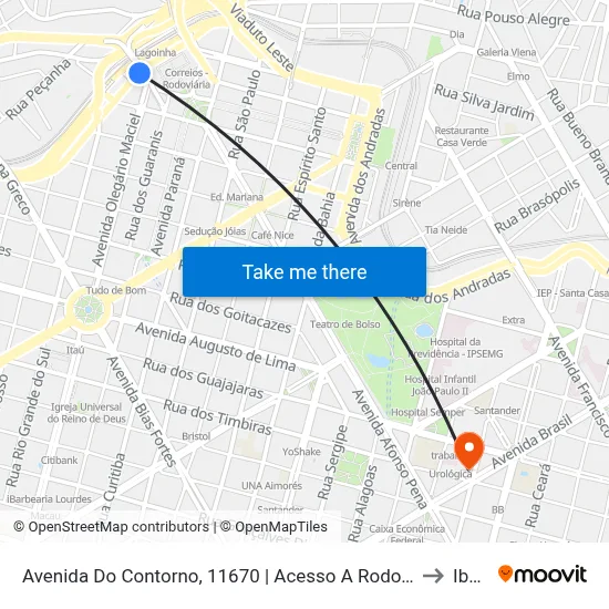 Avenida Do Contorno, 11670 | Acesso A Rodoviária (Ponto Externo) to Ibmec map