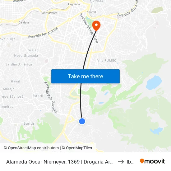 Alameda Oscar Niemeyer, 1369 | Drogaria Araújo/Valore Center to Ibmec map