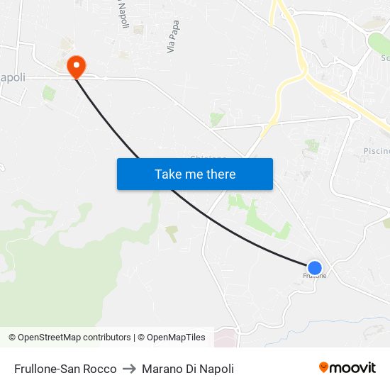 Frullone-San Rocco to Marano Di Napoli map