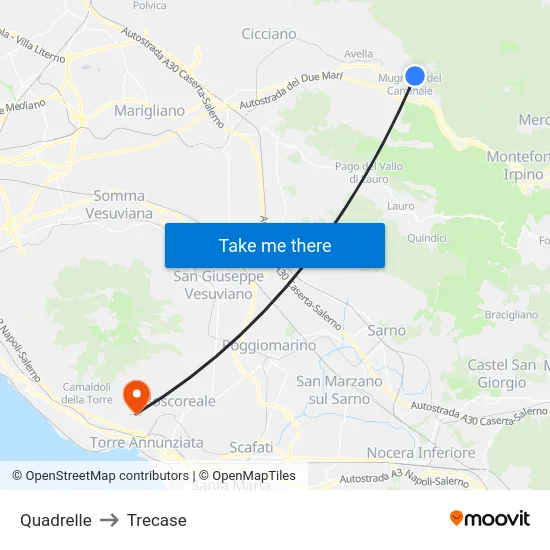Quadrelle to Trecase map