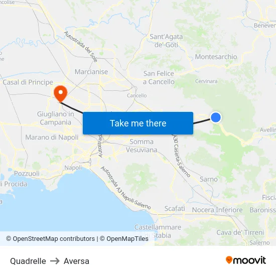 Quadrelle to Aversa map