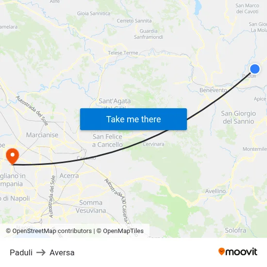 Paduli to Aversa map