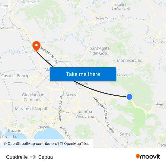 Quadrelle to Capua map