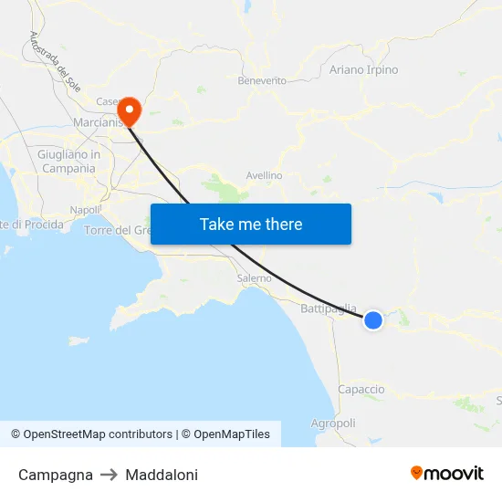 Campaign to Maddaloni map