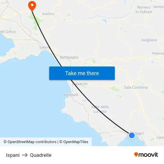 Ispani to Quadrelle map