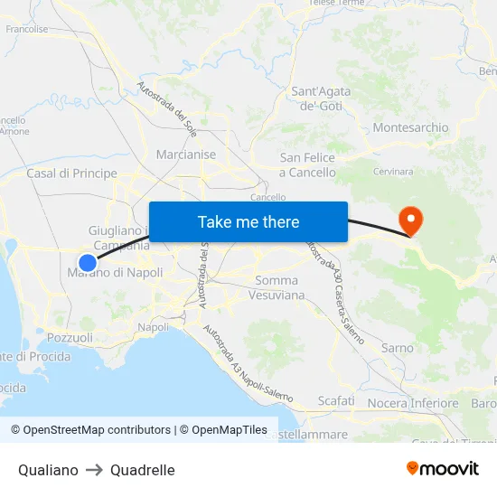 Qualiano to Quadrelle map