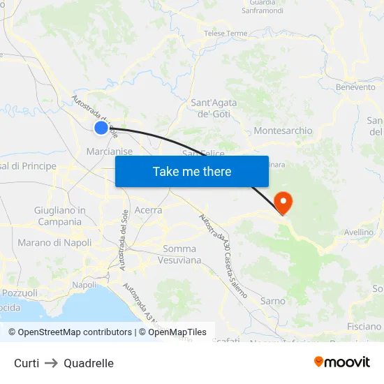 Curti to Quadrelle map